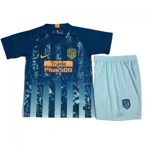 Kids Atletico Madrid 18/19 3rd Soccer Kits (Shirt+Shorts)